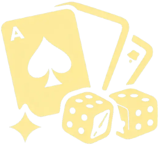 Casino-Bild mit Karten und Würfeln