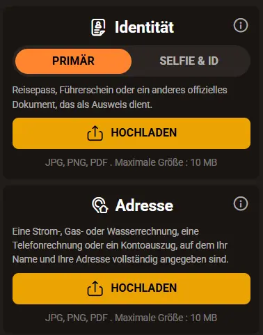 Identitäts- und Adressprüfung